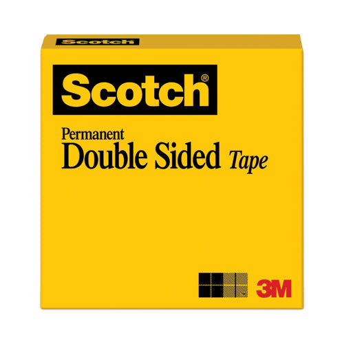 Image of Scotch® 665 Double-Sided Tape, 3" Core, 0.5" X 36 Yds, Clear