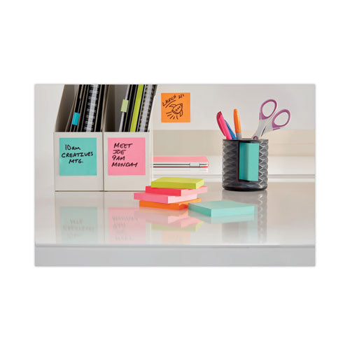 Image of Post-it® Pop-up Notes Super Sticky ABS-330-B Vertical Pop-up Note Dispenser, For 3 x 3 Pads, Black