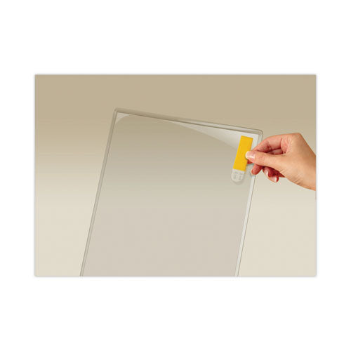 Image of Scotch WL854C Display Pocket, Removable Interlocking Fasteners, Plastic, 8.5 x 11, Clear