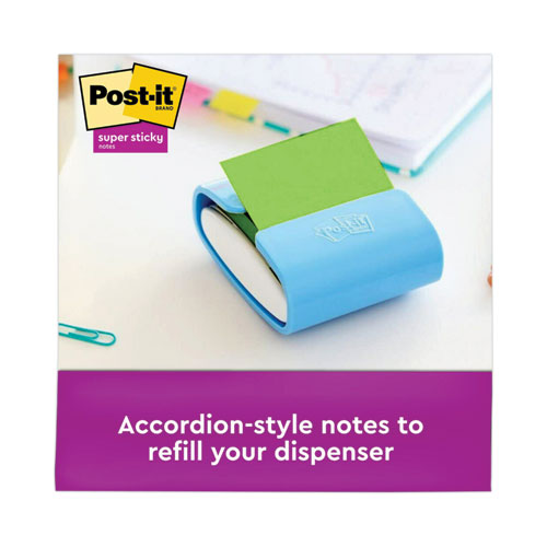 Image of Post-it® Dispenser Notes Super Sticky R330-6SSAN Pop-up 3 x 3 Note Refill, 3" x 3", Playful Primaries Collection Colors, 90 Sheets/Pad, 6 Pads/Pack