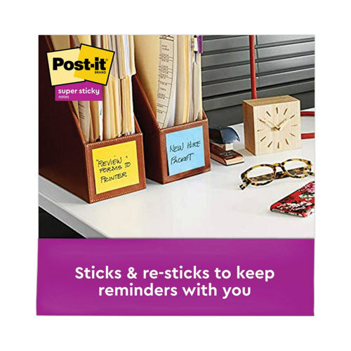 Image of Post-it® Dispenser Notes Super Sticky R330-6SSAN Pop-up 3 x 3 Note Refill, 3" x 3", Playful Primaries Collection Colors, 90 Sheets/Pad, 6 Pads/Pack