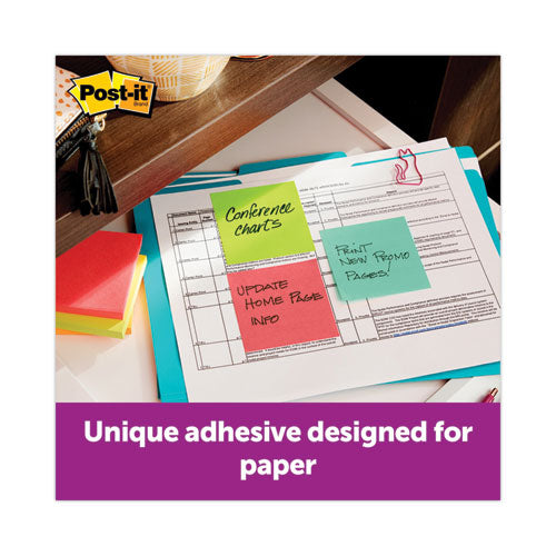 Image of Post-it® Dispenser Notes R330-14YWM Original Pop-up Notes Value Pack, 3" x 3", (8) Canary Yellow, (6) Poptimistic Collection Colors, 100 Sheets/Pad, 14 Pads/Pack