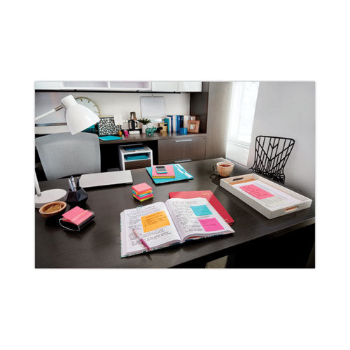 Image of Post-it® Dispenser Notes R330-14YWM Original Pop-up Notes Value Pack, 3" x 3", (8) Canary Yellow, (6) Poptimistic Collection Colors, 100 Sheets/Pad, 14 Pads/Pack