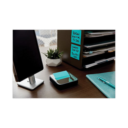 Image of Post-it® Pop-up Notes Super Sticky STL-330-B Steel Top Dispenser, For 3 x 3 Pads, Black/Steel