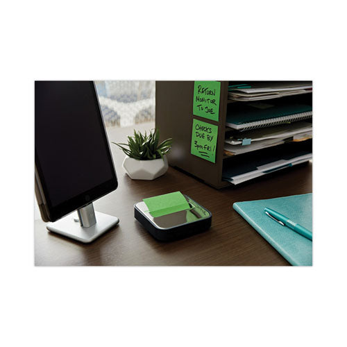 Image of Post-it® Pop-up Notes Super Sticky STL-330-B Steel Top Dispenser, For 3 x 3 Pads, Black/Steel
