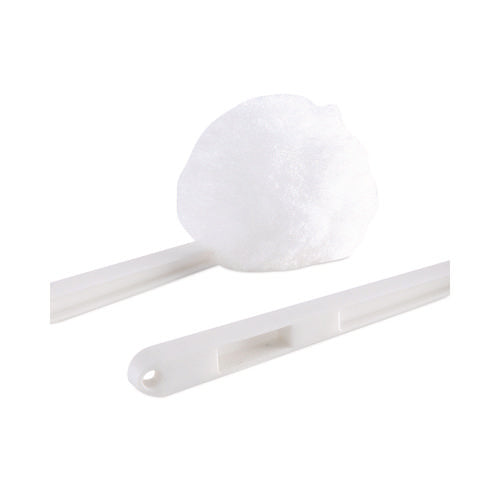 Image of Boardwalk® 528110 Deluxe Toilet Bowl Mop, 12" Handle, 2" Mop Head, White, 25/Carton