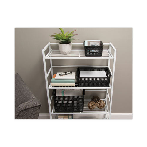 Image of Advantus 40329 Weave Bins, 13.63 X 10.75 X 9, Black, 3/pack