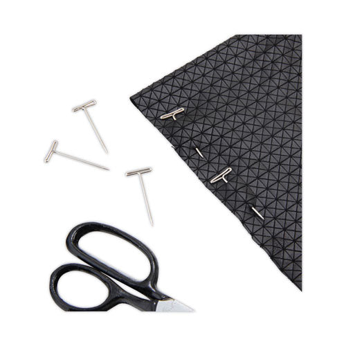 Image of GEM® 87T T-Pins, Steel, Silver, 1.5", 100/Box