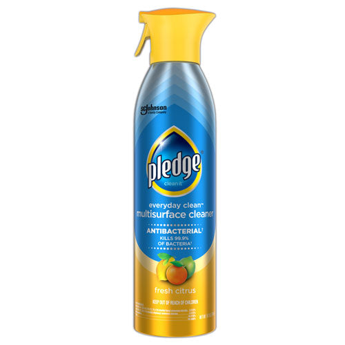 Image of Pledge® 307951 Multi Surface Antibacterial Everyday Cleaner, 9.7 Oz Aerosol Spray, 6/carton