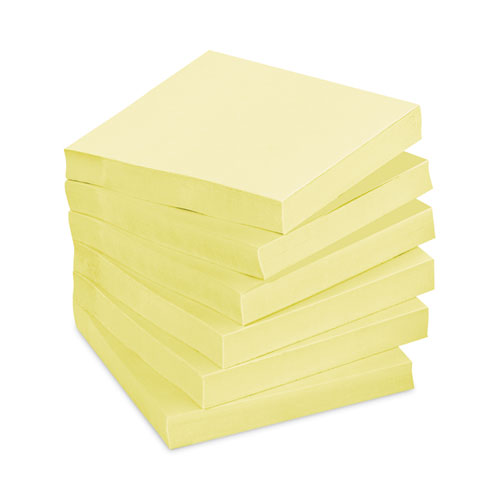 Image of Post-it® Notes Super Sticky 654-12SSCY Pads in Canary Yellow, 3" x 3", 90 Sheets/Pad, 12 Pads/Pack