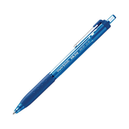Image of Paper Mate® 2082957 Inkjoy 300 Rt Ballpoint Pen, Retractable, Medium 1 Mm, Blue Ink, Blue Barrel, 36/pack