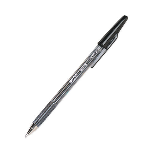 Image of Pilot® 35711 Better Ballpoint Pen, Stick, Medium 1 Mm, Black Ink, Smoke Barrel, Dozen