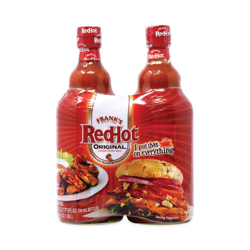 Image of Frank's RedHot® 96797 Original Hot Sauce, 25 oz Bottle, 2/Pack