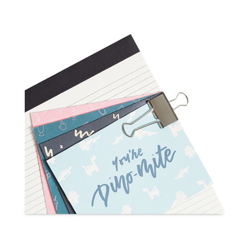 Image of U Brands 3604U06-24 Binder Clips, Medium, Silver, 72/Pack