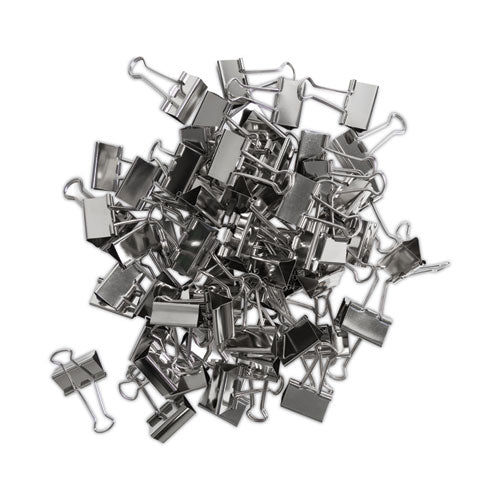 Image of U Brands 3604U06-24 Binder Clips, Medium, Silver, 72/Pack