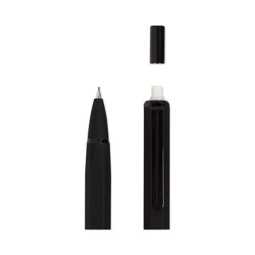 Image of U Brands 5008U01-24 Cambria Soft Touch Mechanical Pencil, 0.7 mm, HB (#2), Black Lead, Black Barrel, 12/Pack