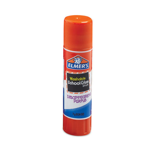 Image of Elmer's® E605 Disappearing Purple All Purpose Glue Sticks, 0.77 Oz, Dries Clear, 30/box