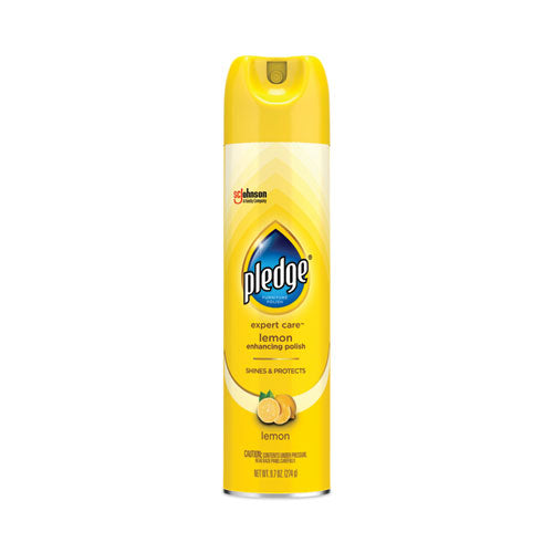 Image of Pledge® 697832EA Furniture Polish, Lemon, 9.7 Oz Aerosol Spray