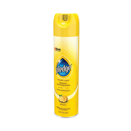 Image of Pledge® 697832EA Furniture Polish, Lemon, 9.7 Oz Aerosol Spray