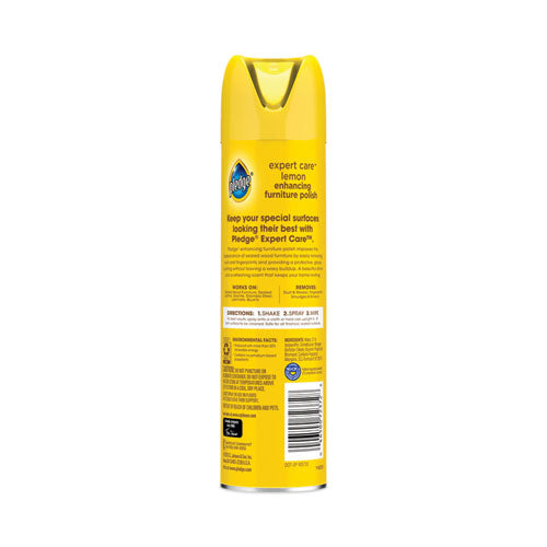 Image of Pledge® 697832EA Furniture Polish, Lemon, 9.7 Oz Aerosol Spray