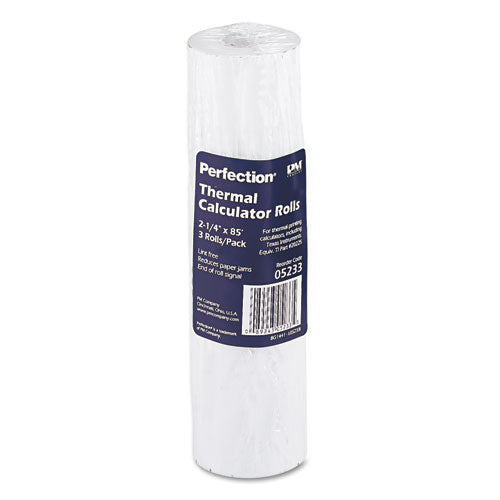 Image of Iconex 5233 Direct Thermal Printing Thermal Paper Rolls, 2.25" X 85 Ft, White, 3/pack