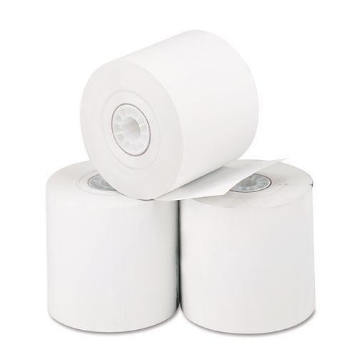 Image of Iconex 5247 Direct Thermal Printing Thermal Paper Rolls, 2.25" X 165 Ft, White, 3/pack