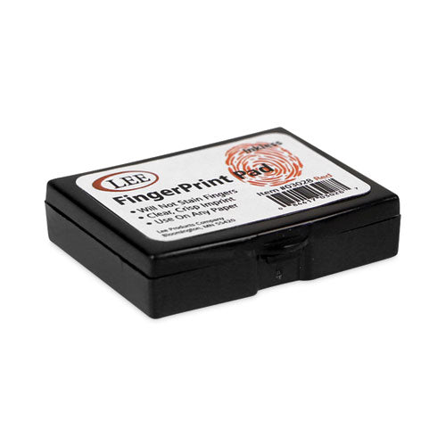 Image of LEE 03028 Inkless Fingerprint Pad, 2.25" x 1.75", Red