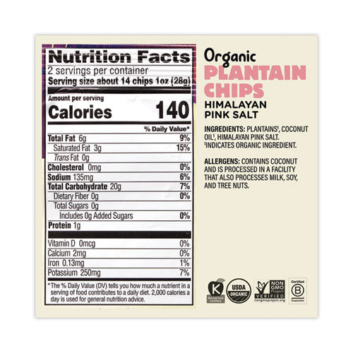 Image of Barnana® 810050883801 Plantain Chip Variety Pack, 2 oz Bag, 12/Pack