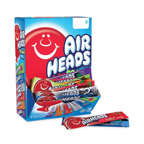 Image of Airheads® 6711 Variety Box, Assorted Flavors, 0.55 oz Bar, 90/Carton