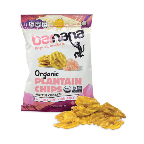 Image of Barnana® 810050883788 Himalayan Pink Sea Salt Plantain Chips, 2 oz Bags, 12/Pack