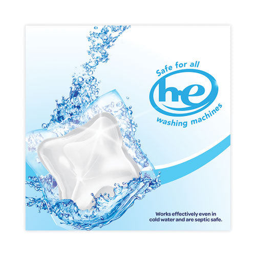 Image of all® 73978 MIGHTY PACS Free Clear Super Concentrated HE Laundry Detergent, 39/Pack, 6 Packs/Carton