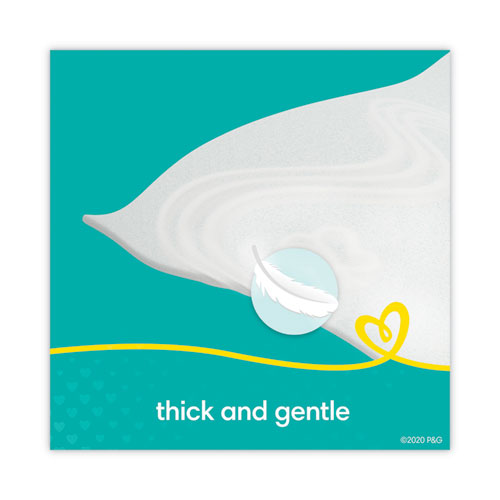 Image of Pampers® 80741436 Sensitive Baby Wipes, 1-Ply, 6.8 x 7, Unscented, White, 56/Pack