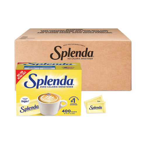 Image of Splenda® SP82004100 No Calorie Sweetener, 0.04 oz Packet, 400/Box, 6 Boxes/Carton