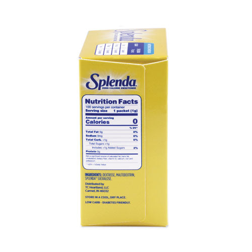 Image of Splenda® SP14000101 No Calorie Sweetener, 1 g Packet, 100/Box