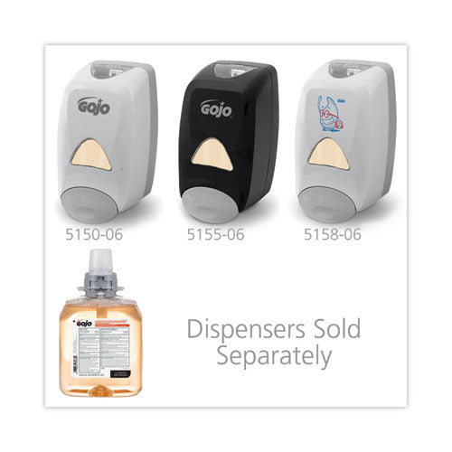 Image of GOJO® 5162-03 Luxury Foam Antibacterial Handwash, Refill for FMX-12 Dispenser, Fresh Fruit Scent, 1,250 mL