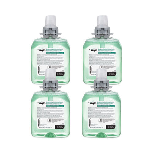 Image of GOJO® 5163-04 Green Certified Foam Hair and Body Wash Refill, Cucumber Melon Scent, 1,250 mL, 4/Carton