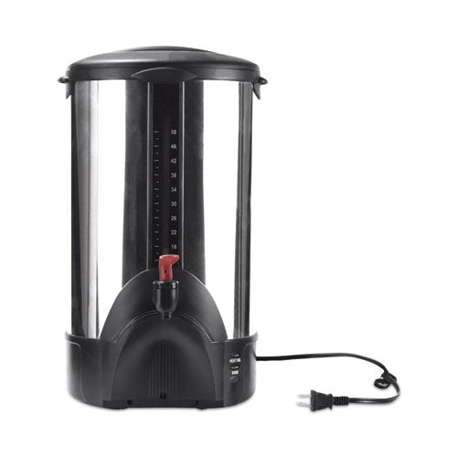 Image of Coffee Pro CP50 50-Cup Percolating Urn, Stainless Steel