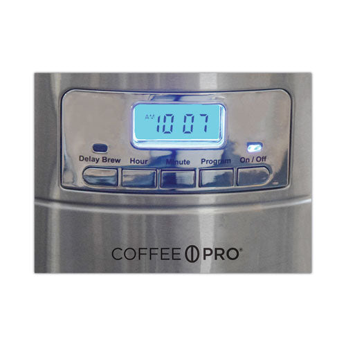 Image of Coffee Pro CP-CM4276 Home/office Euro Style Coffee Maker, Stainless Steel