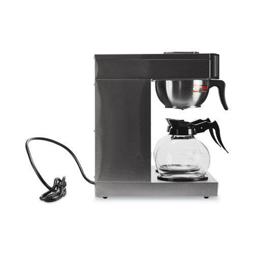 Image of Coffee Pro CPRLG Three-Burner Low Profile Institutional Coffee Maker, 36-Cup, Stainless Steel