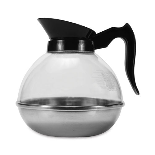 Image of Coffee Pro CPU12 Unbreakable Regular Coffee Decanter, 60 oz, Black Handle