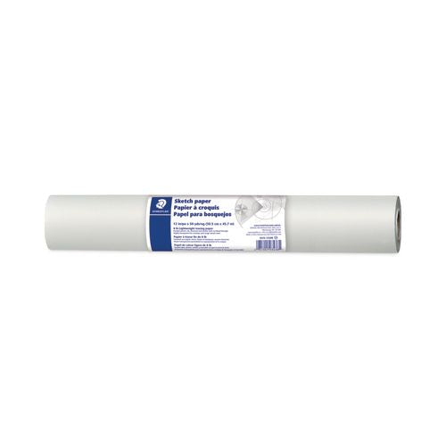 Image of Staedtler® 937S 1250R Transparent Sketch Paper Roll, 8 lb Bond Weight, 12" x 50 yd, White