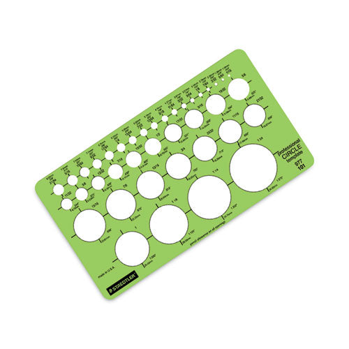 Image of Staedtler® 977 101 Templates, 39 Circles, 4 X 7.25, Green