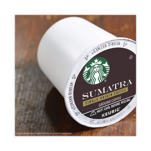 Image of Starbucks® 12565254 Sumatra Coffee K-Cups, Sumatra, 0.4 oz K-Cup, 96/Box