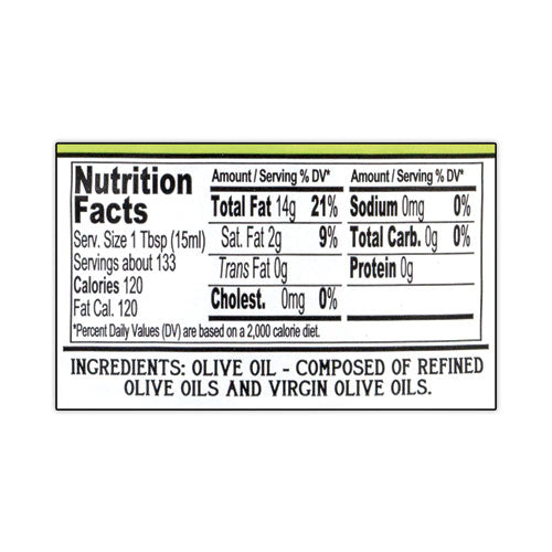 Image of Bertolli® 440 Extra Light Tasting Olive Oil, 2 L Bottle