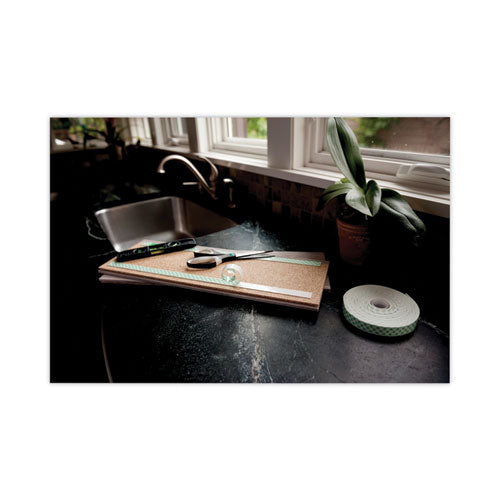 Image of Scotch® 110-LONG-HANG Permanent High-Density Foam Mounting Tape, Holds Up to 2 lb, 0.75" x 9.75 yd, White