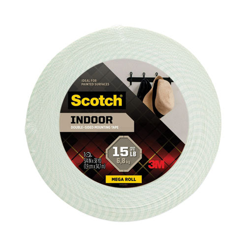 Image of Scotch® 110S-MR Permanent High-Density Foam Mounting Tape, Holds Up to 2 lb, 0.75" x 38 yds, White