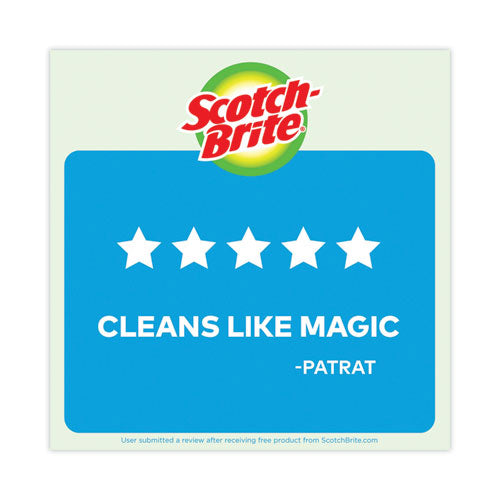Image of Scotch-Brite® 526-6 Non-Scratch Multi-Purpose Scrub Sponge, 4.4 X 2.6, 0.8" Thick, Blue, 6/pack