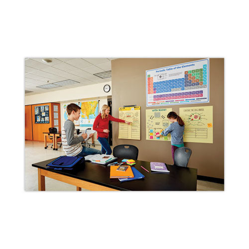 Image of Post-it® Easel Pads Super Sticky 561 VAD 4PK Vertical-Orientation Self-Stick Easel Pads, Presentation Format (1.5" Rule), (30) Yellow 25 x 30 Sheets, 4/Carton