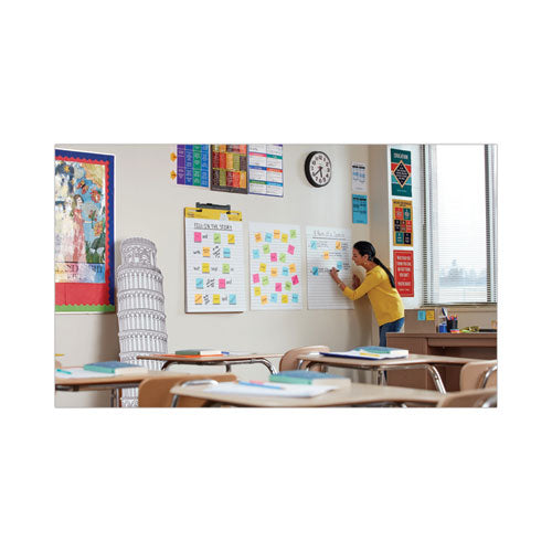 Image of Post-it® Easel Pads Super Sticky 561WL VAD 2PK Vertical-Orientation Self-Stick Easel Pads, Presentation Format (1.5" Rule), (30) White 25 x 30 Sheets, 2/Carton