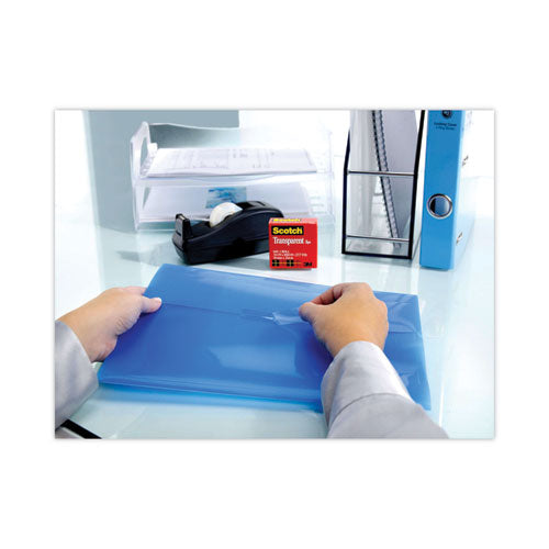 Image of Scotch® 600K-C60 Transparent Tape Value Pack With Black Dispenser, 1" Core, 0.75" X 83.33 Ft, Transparent